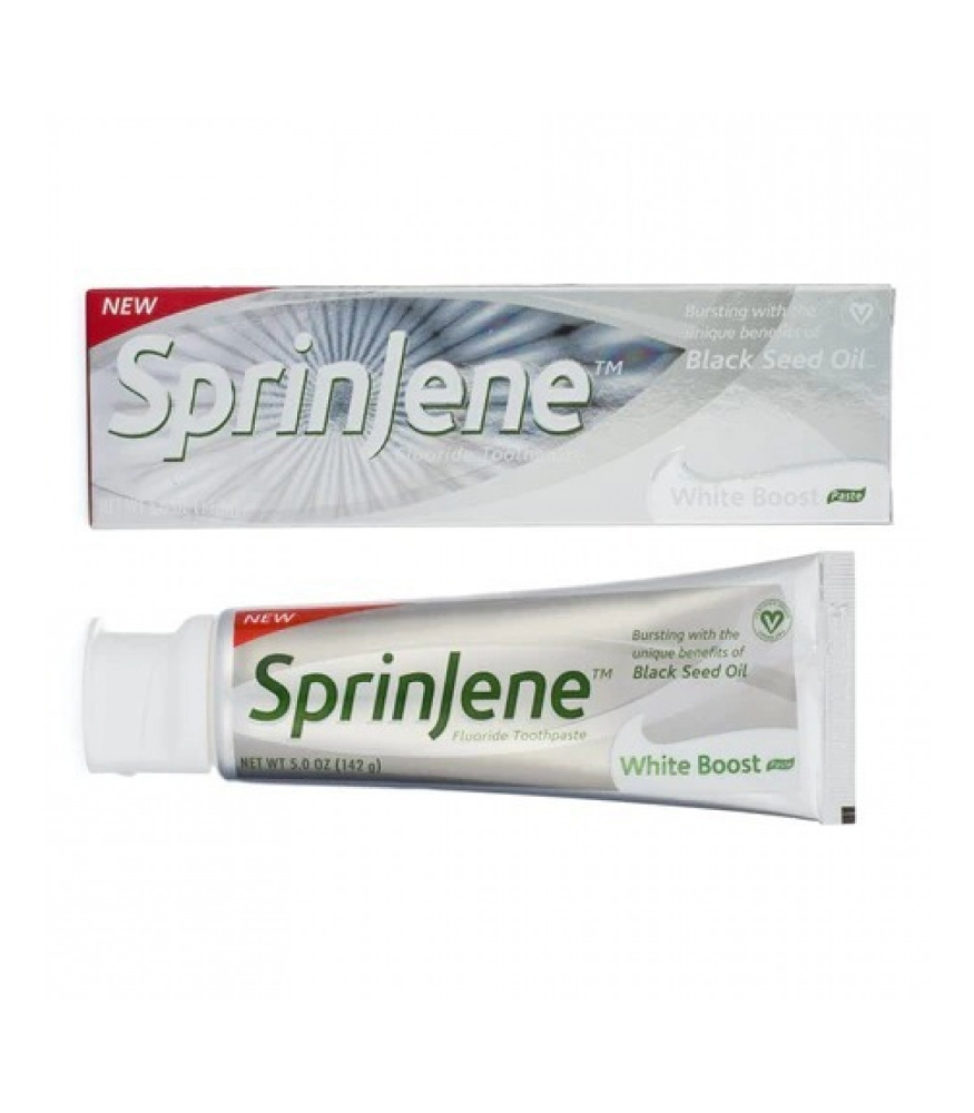 سبرينجين معجون مكافح للتسوس ومبيض للاسنان بحبة البركة - 142جرام
