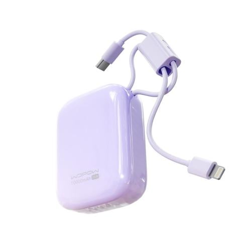 شاحن متنقل صغير بقوة 35W و سعة 10,000mAh - بنفسجي...