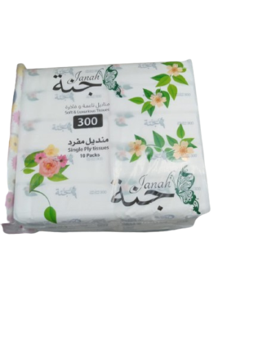 مناديل جنة ربطة 300 منديل× 10 حبات