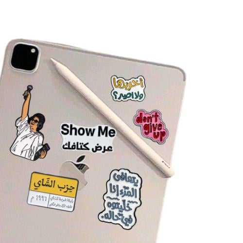 مجموعه ملصقات / ستيكرات معدنيه كلمات