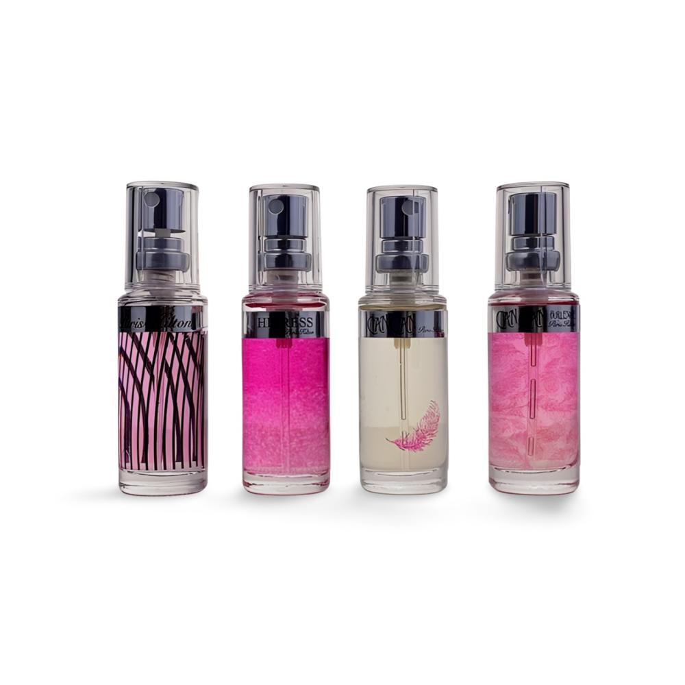 باريس هيلتون مجموعة ميني - هيلتون أو دو برفيوم 15 مل + هيريس أو دو برفيوم 15 مل + كان كان أو دو برفيوم 15 مل + كان كان بورليسك أو دو برفيوم 15 مل