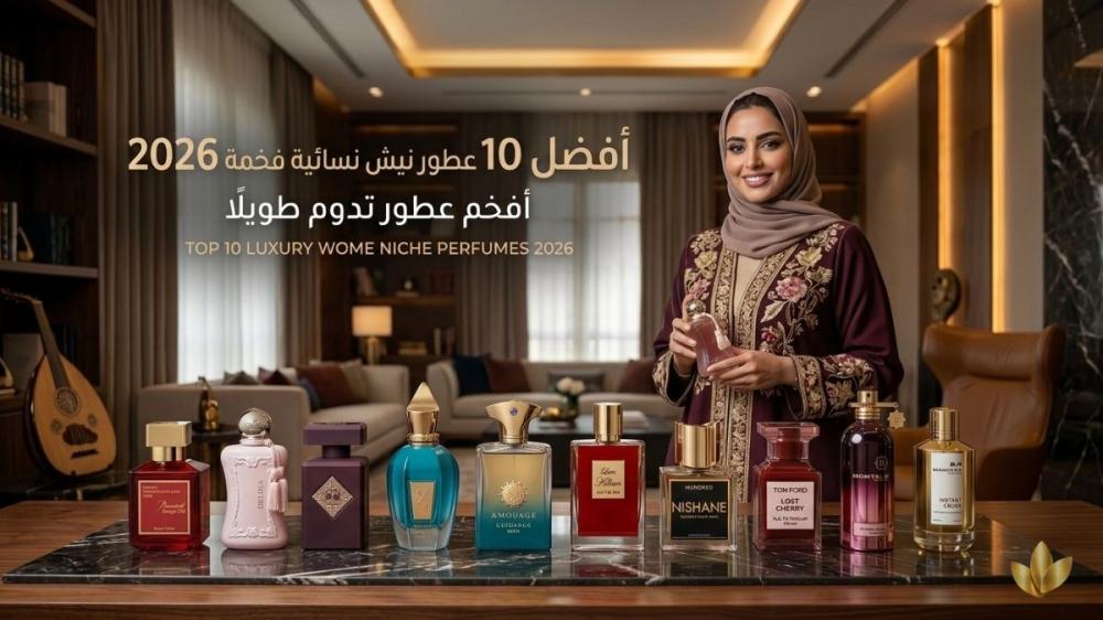 أفضل 10 عطور نيش نسائية فخمة 2026 | عطور تدوم طويلًا