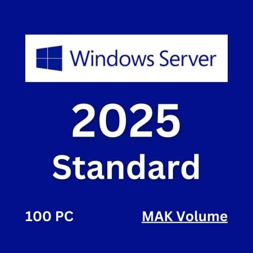 مفتاح Windows Server 2025 Standardلتفعيل 100 جهاز...