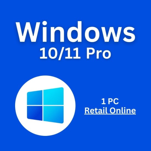 مفتاح Windows 10 / 11 Pro Retail لتفعيل جهاز كمبيو...