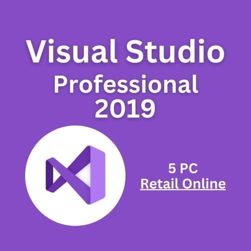 مفتاح Visual Studio 2019 Professional لتفعيل 5 أجه...