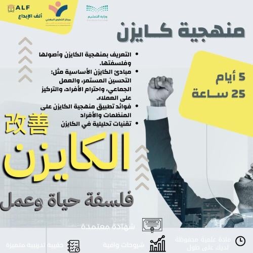 منهجية كــايزن|5 أيام|25 ساعة