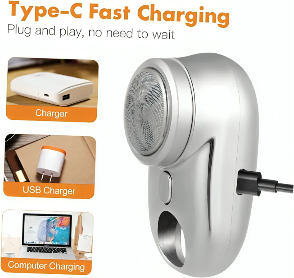 مكينة حلاقة وتنعيم كهربائية صغيرة محمولة