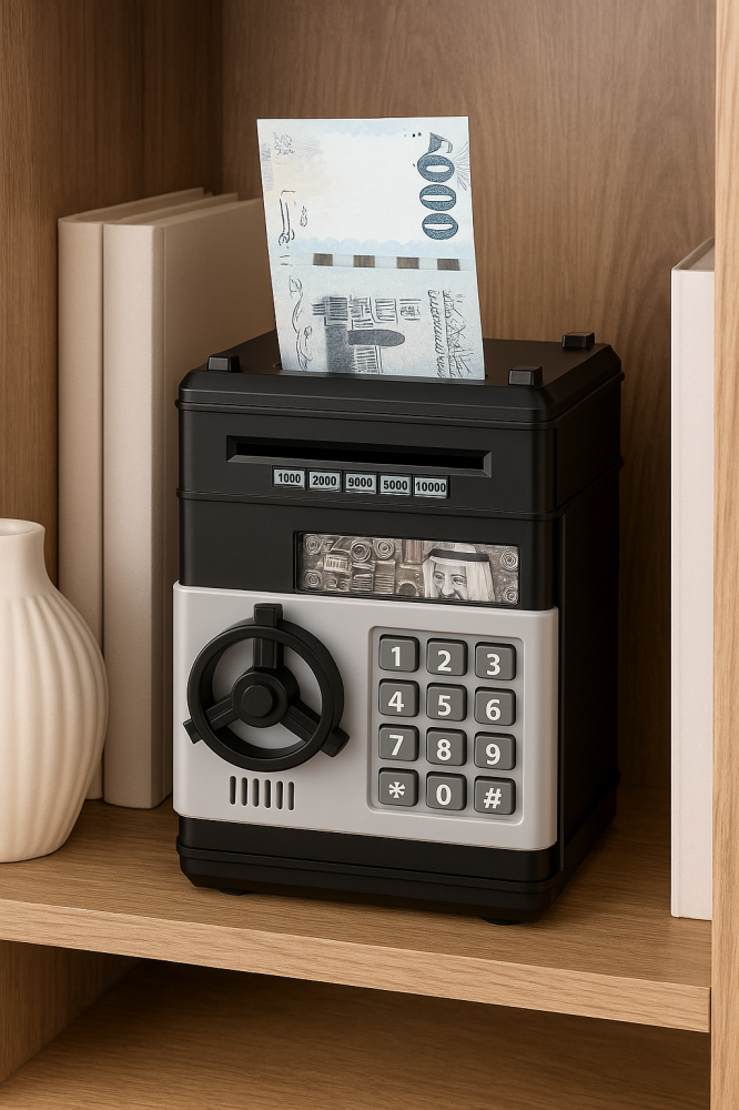 حصالة ذكية بكلمة مرور – اجعل التوفير ممتع وآمن!