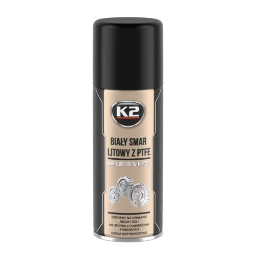 شحم اسبرية K2 WHITE GREASE PTFE 400 ML
