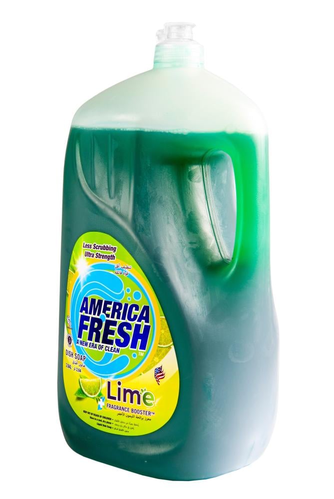 قوة الليمون الأخضر: سائل غسيل الصحون ومعزز العطر من أمريكا فريش.. وداعاً للدهون بأقل جهد