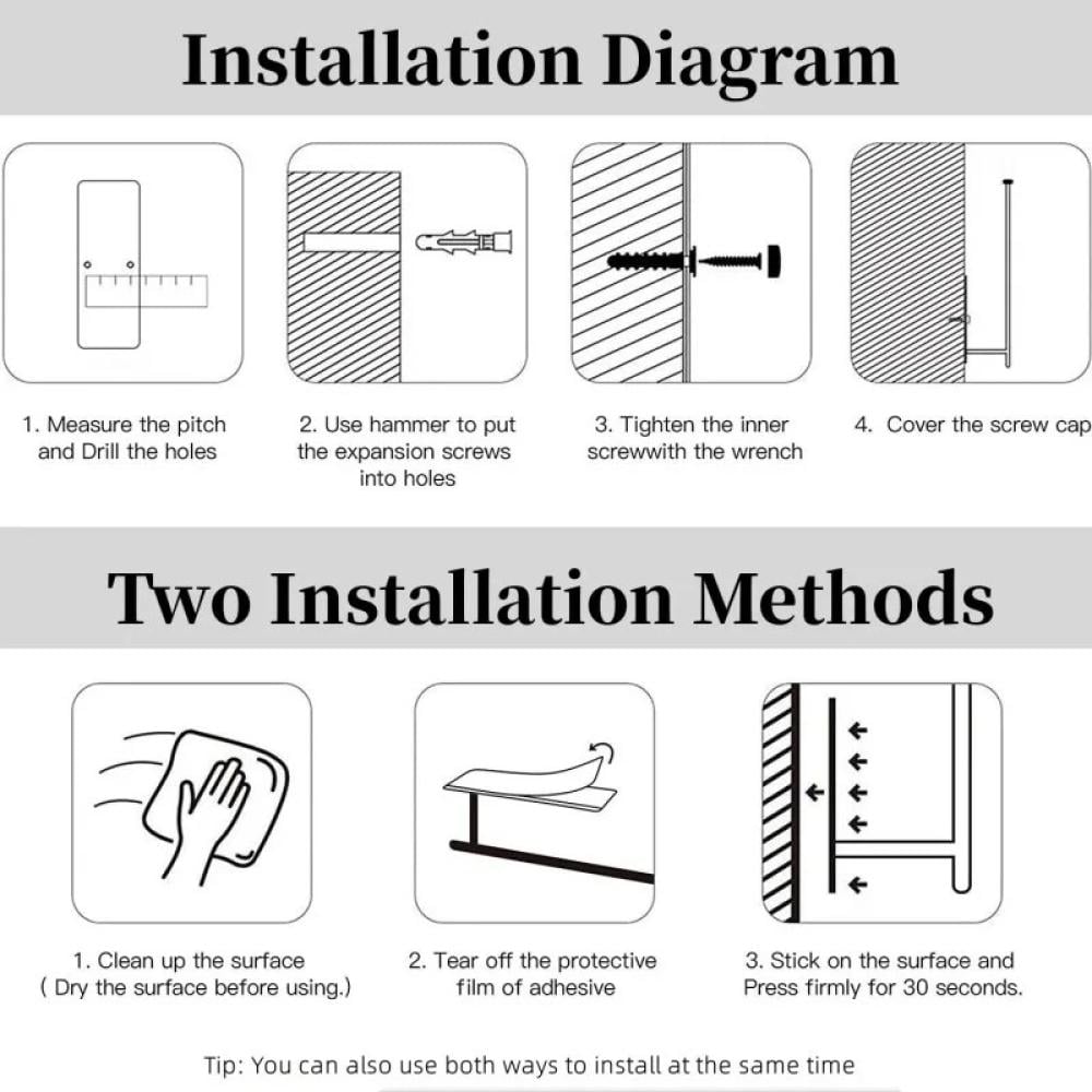 حامل مناشف ورقية ستانلس ستيل