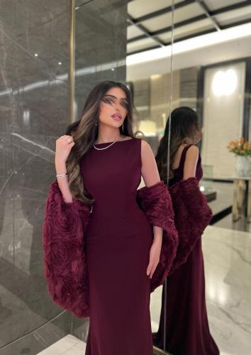 فستان سهره عودي بجاكت مورد