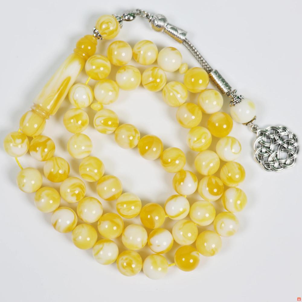 مسبحة  نمط الراتنج تسبيح مسلم اليدوية مسبحة 10 مللي متر 33