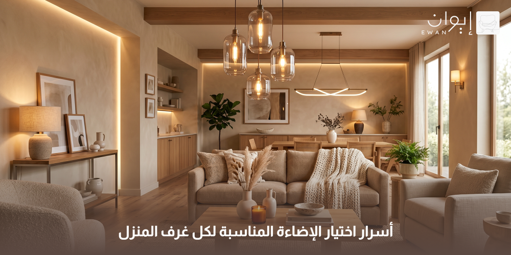 أسرار اختيار الإضاءة المناسبة لكل غرف المنزل