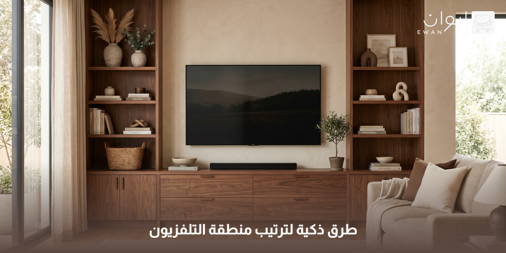 طرق ذكية لترتيب منطقة التلفزيون