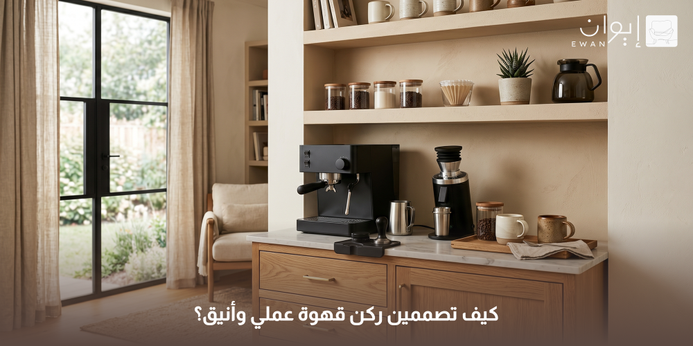 كيف تصممين ركن قهوة عملي وأنيق؟