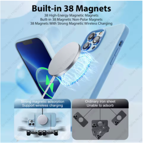 سيليكون سائل لحافظة For Magsafe المغناطيسية لهاتف...