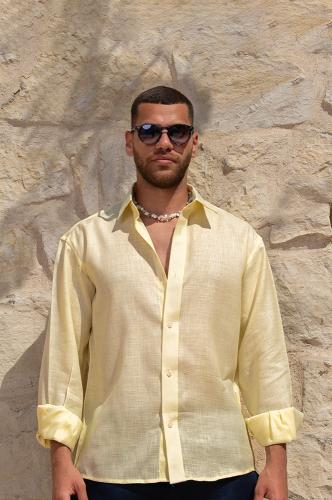 Yellow Linen Shirt