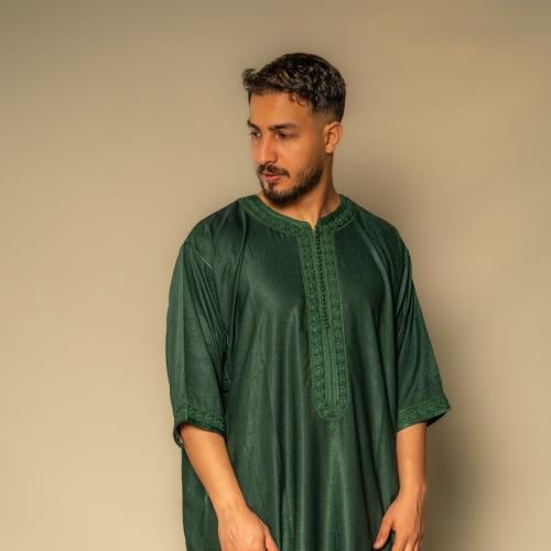 قفطان صيفي - اخضر غامق