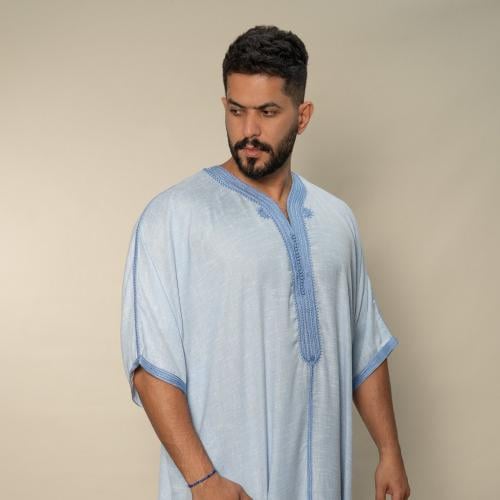 قندورة دبانة - ازرق فاتح