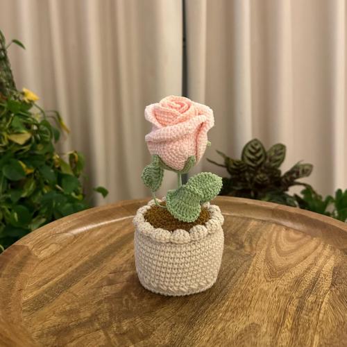 Pink Crochet Flower