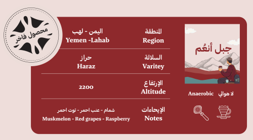 بن جبل أنعُم الفاخر 250جرام (غير مطحون)