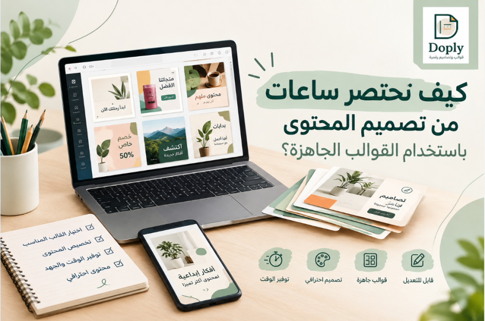 كيف تختصر ساعات من تصميم المحتوى باستخدام القوالب الجاهزة؟