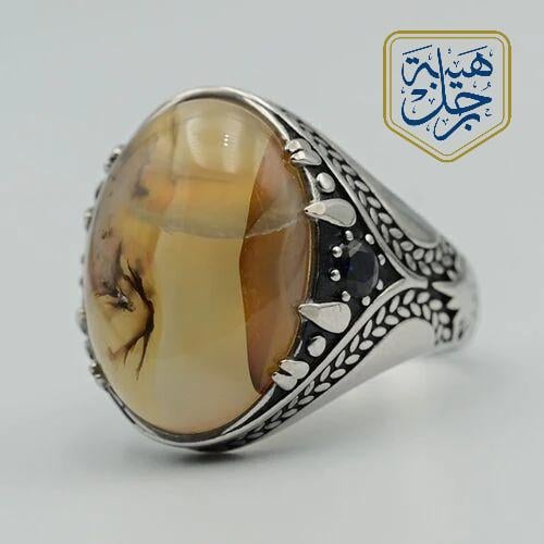 خاتم فضه رجالي عيار (925)