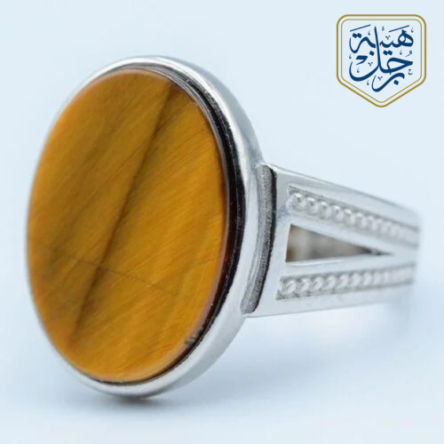 خاتم ملكي عين النمر عيار 925