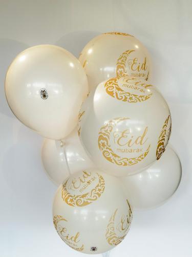 مجموعة من 6 بالونات هيليوم العيد