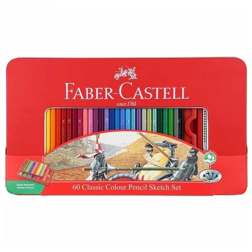 ألوان خشبية 60 لون - FABER CASTELL