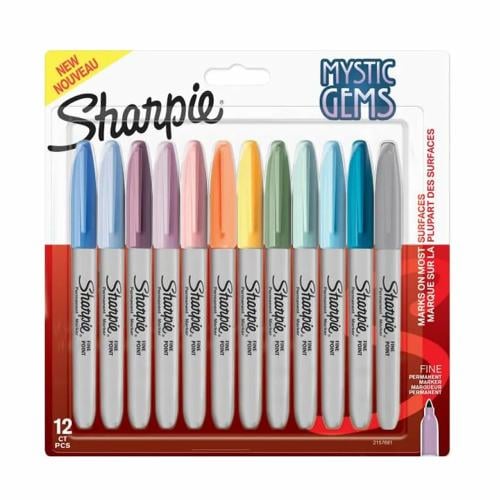 طقم ماركر ميستيك جيمز رفيع 12 الوان - SHARPIE