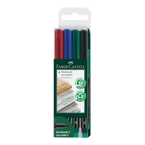 طقم أقلام ماركر قابل للمسح وسط - FABER CASTELL