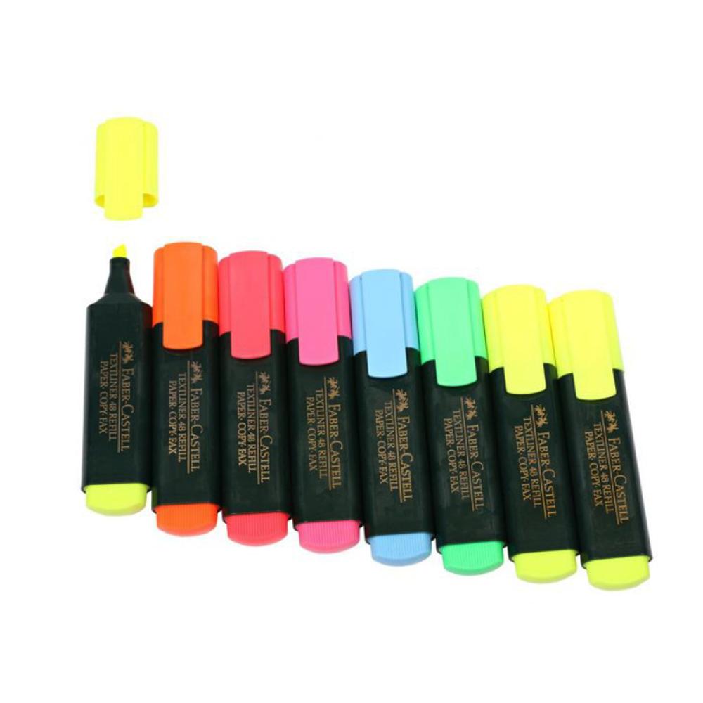 طقم أقلام تظهير 8 لون - FABER CASTELL