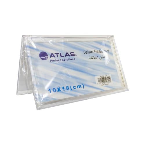 حامل إعلانات مثلث وجهين ATLAS - cm10×18