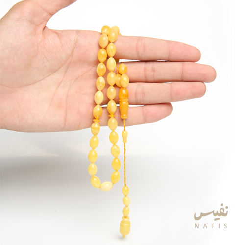 سبحة كهرمان اصفر