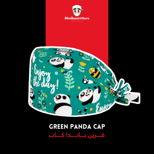 GREEN PANDA CAP