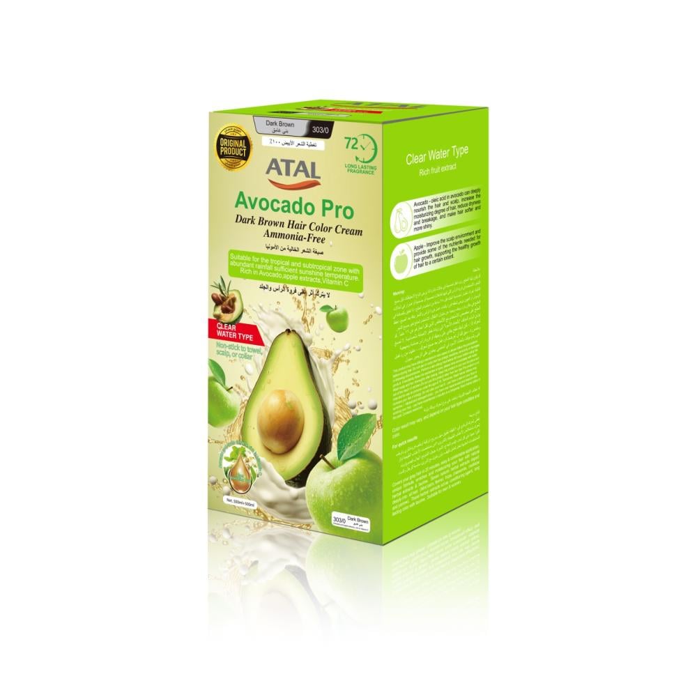 التال صبغة شعر الافوكادو والتفاح - 301/0 اسود