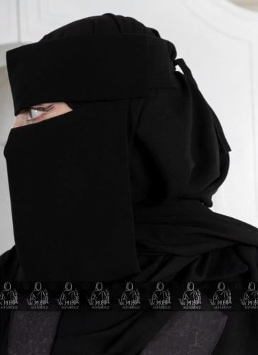 نقاب وسط مقوى بمرد