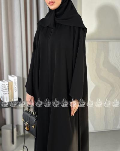 عباية وصال سوداء ساده