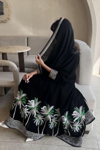عباية النخلة تطريز سدو