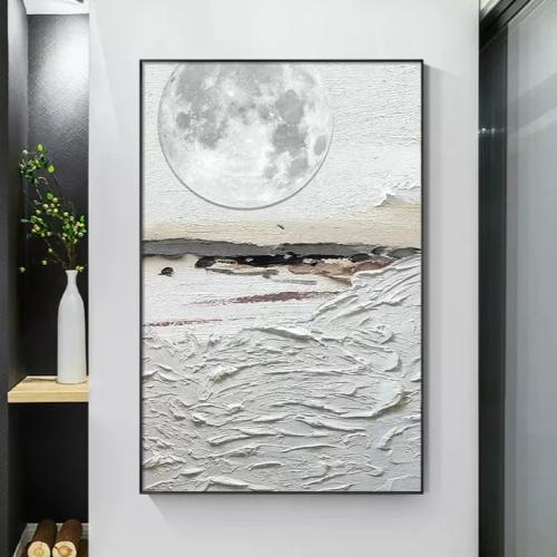 لوحه القمر تجريدي