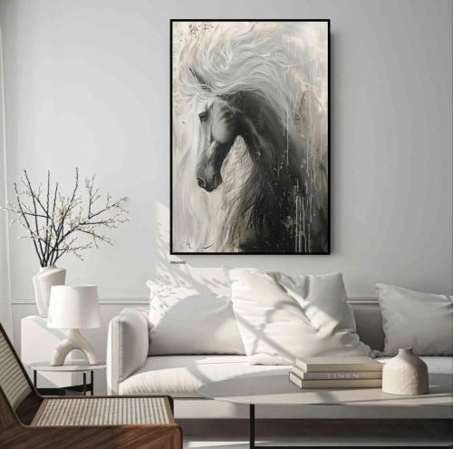 لوحه الخيل طباعة