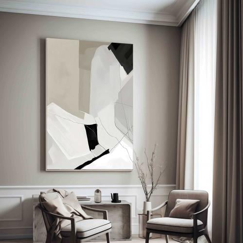 لوحه تجريدي طباعة