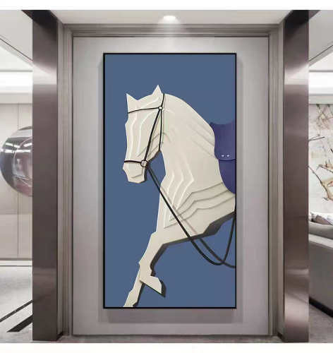 لوحة الخيل طولية