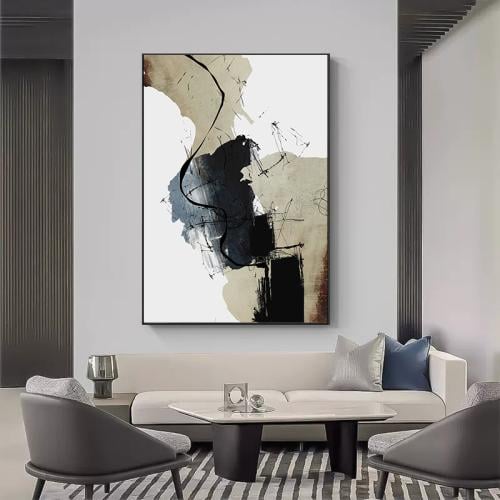 لوحه تجريدي طباعة