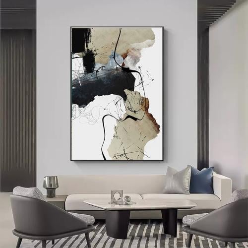 لوحه تجريدي طباعة