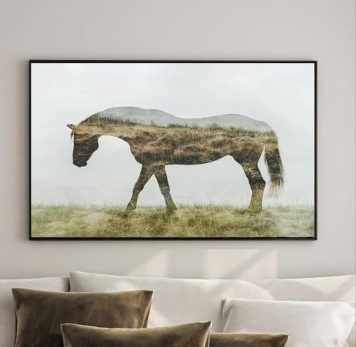 لوحه الخيل طباعة