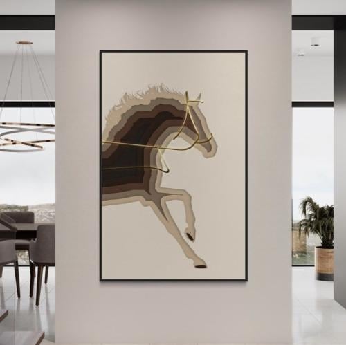 لوحه الخيل طباعة