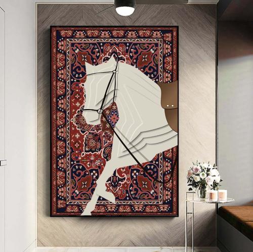 لوحه الخيل خلفية سجاد